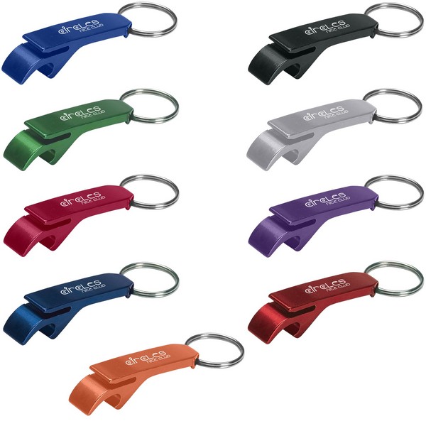 Aluminium bottle sales opener keyring